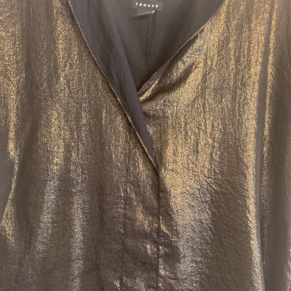 Black and gold trouve top - Picture 3 of 3